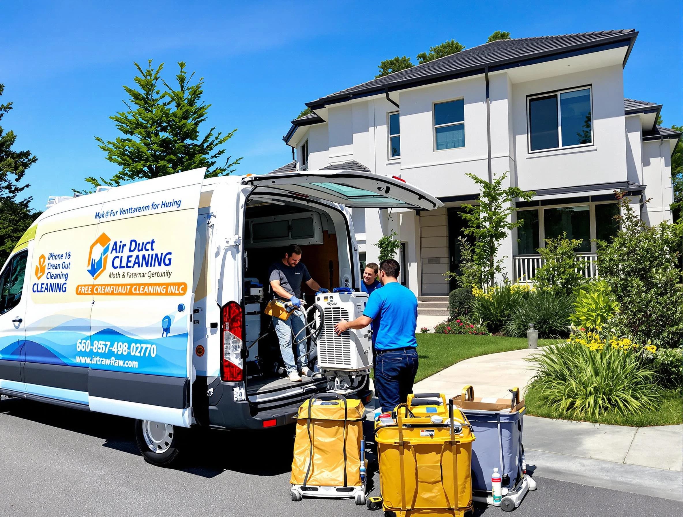 Pleasant Hills Air Duct Cleaning technician performing professional air duct cleaning in Pleasant Hills