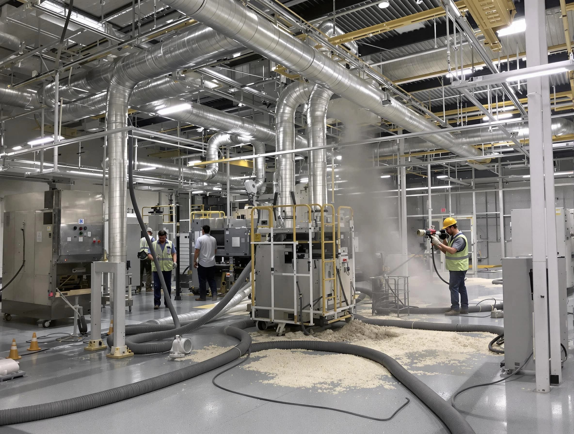 Heavy-duty industrial duct cleaning by Pleasant Hills Air Duct Cleaning in Pleasant Hills