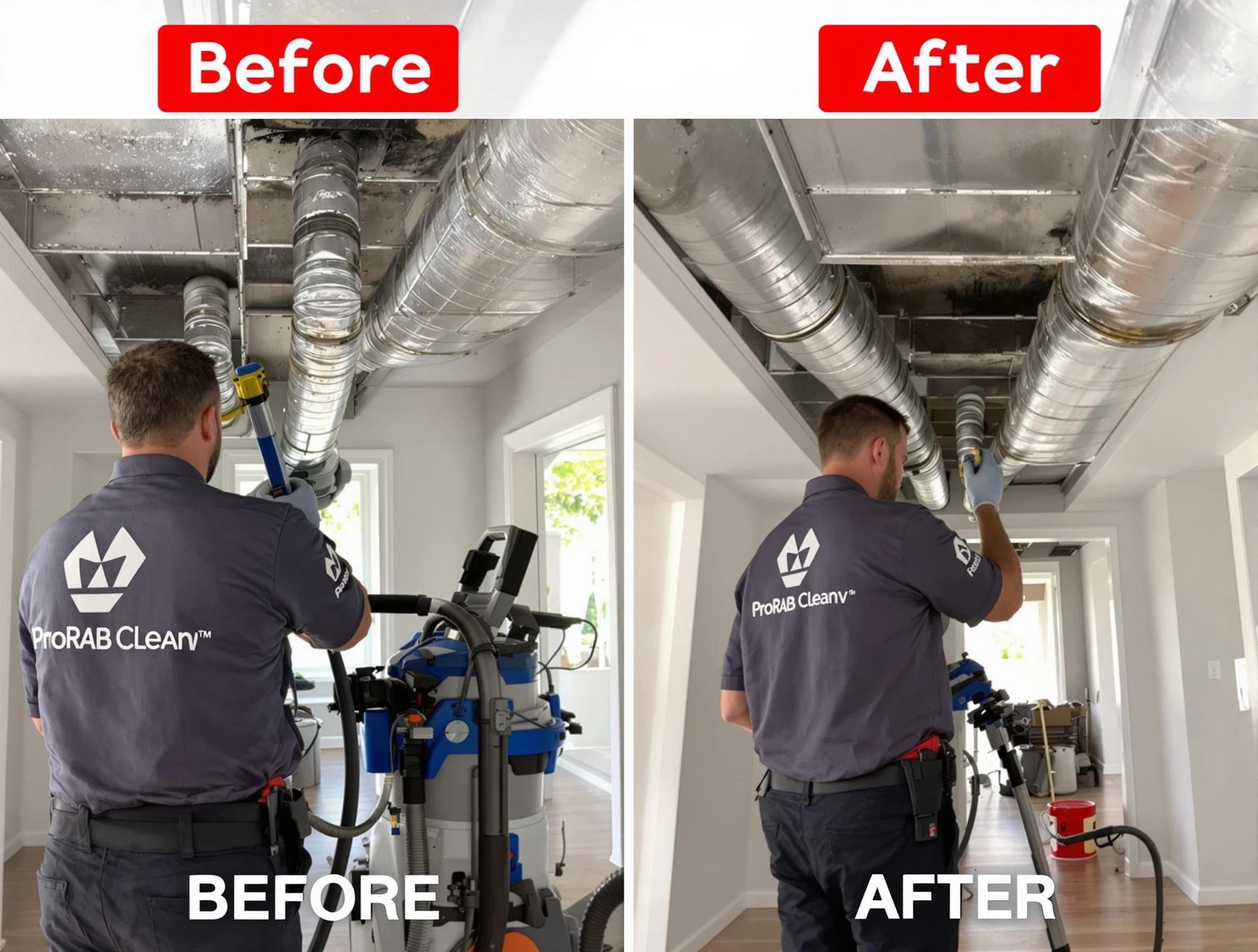 Pleasant Hills Air Duct Cleaning expert performing thorough residential duct cleaning in a Pleasant Hills home