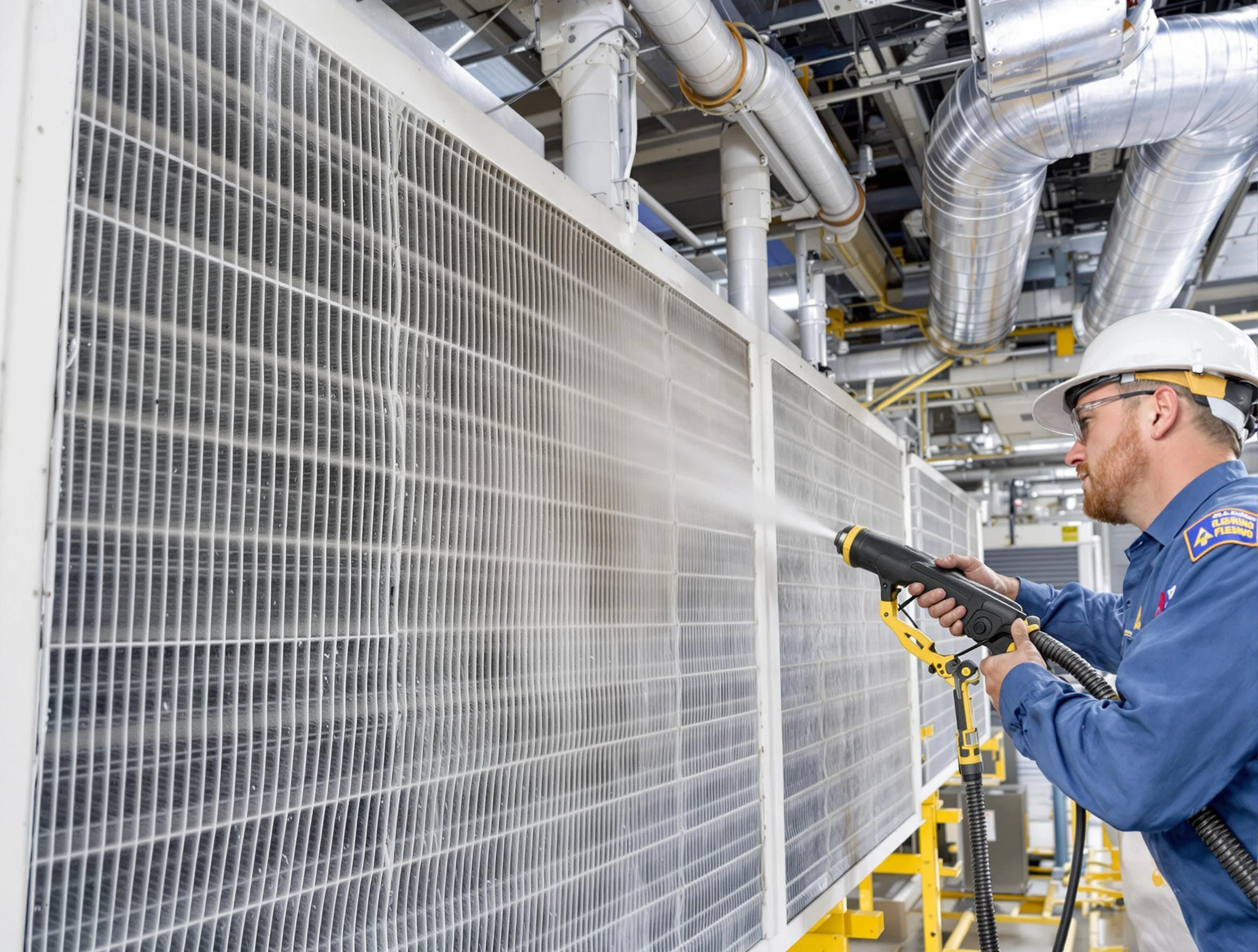 Professional commercial coil cleaning by Pleasant Hills Air Duct Cleaning in Pleasant Hills