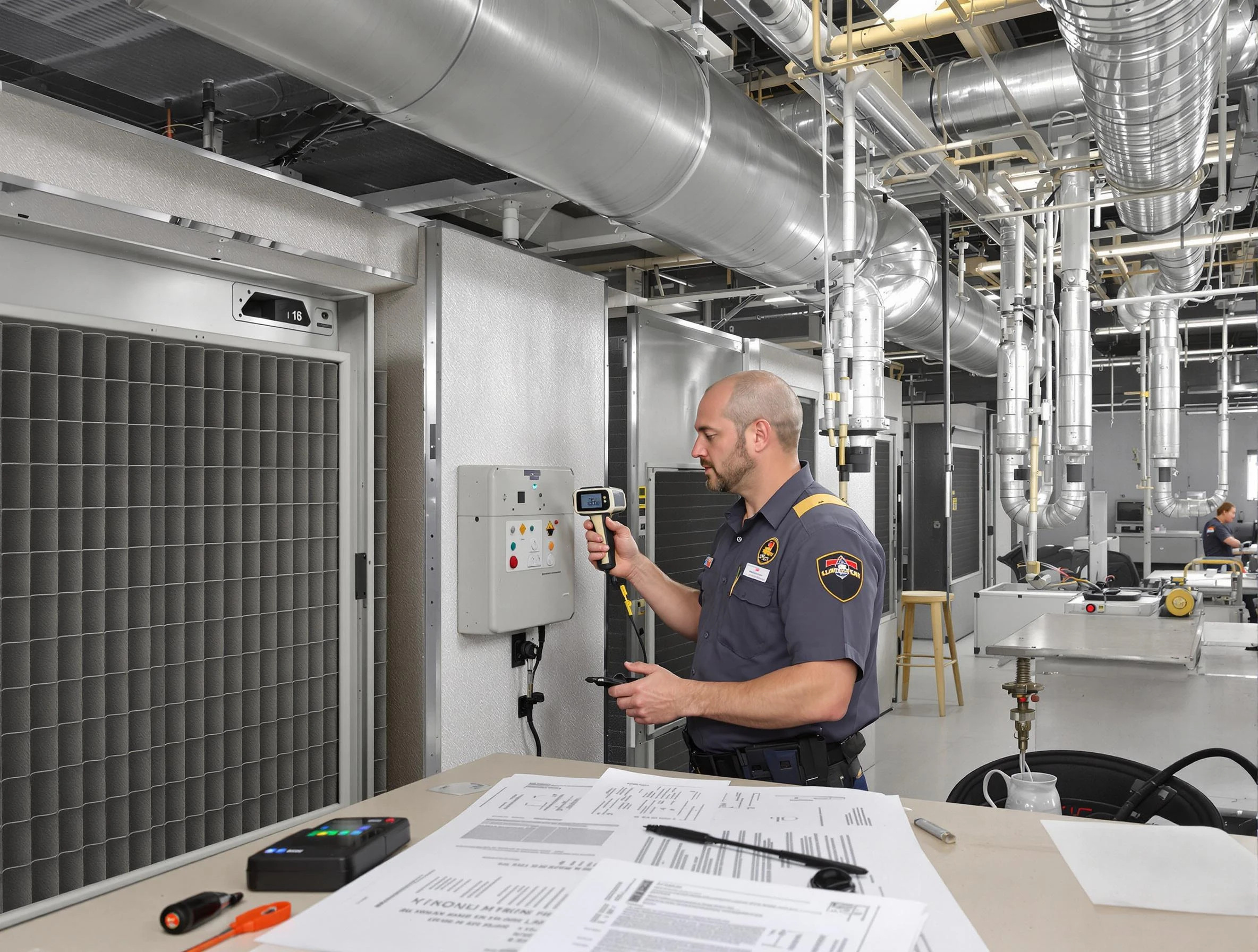 Professional filter system inspection by Pleasant Hills Air Duct Cleaning in Pleasant Hills